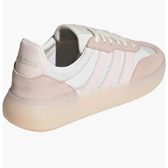 Adidas Barreda Decode Pink and White Sneakers with Suede and Mesh - Picture 12 of 13